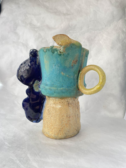 One of a kind ceramics vessel, functional sculpture by foRM of Mondays