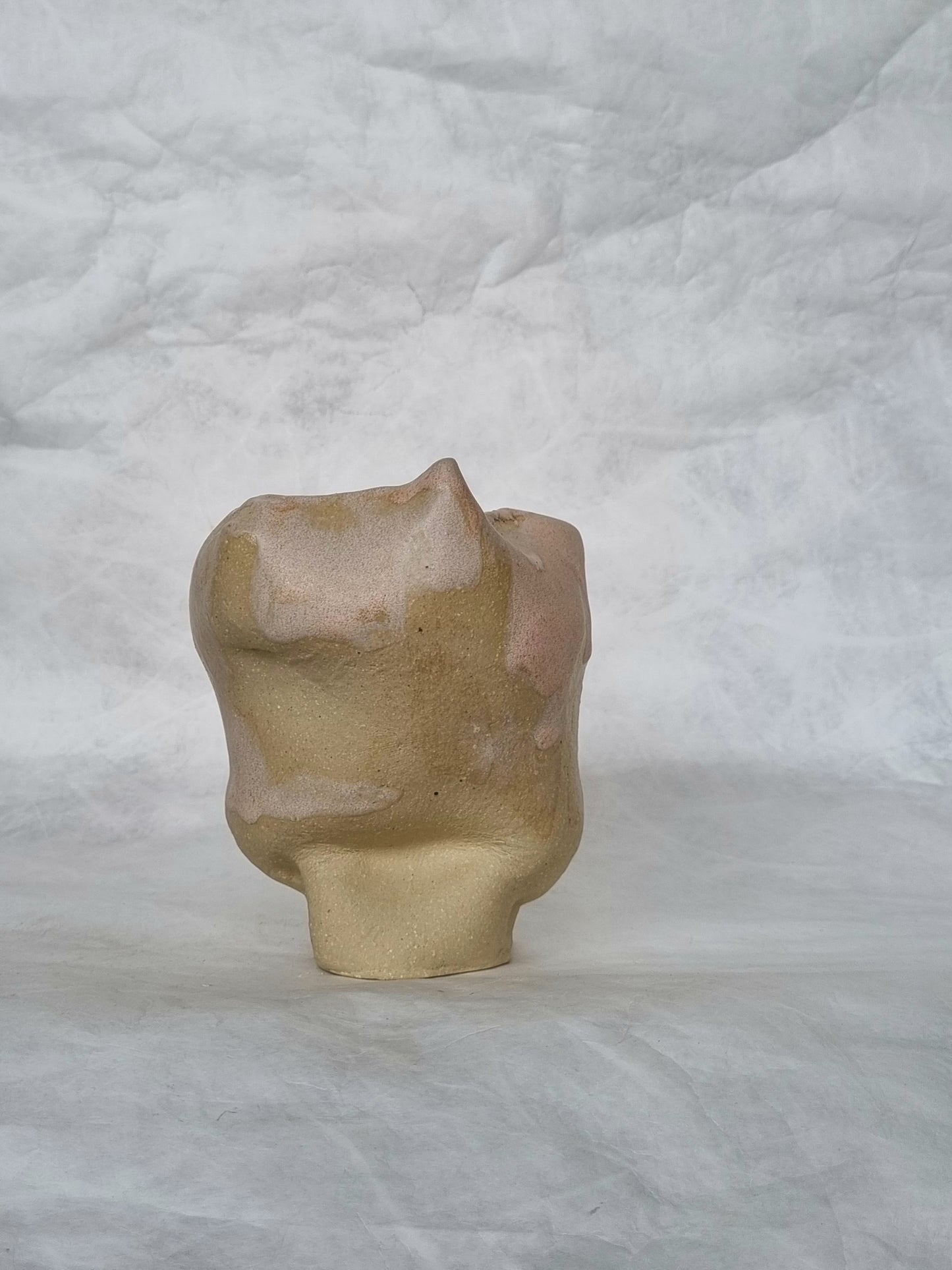 Sculptural ceramic vase, one off piece, one of a kind 