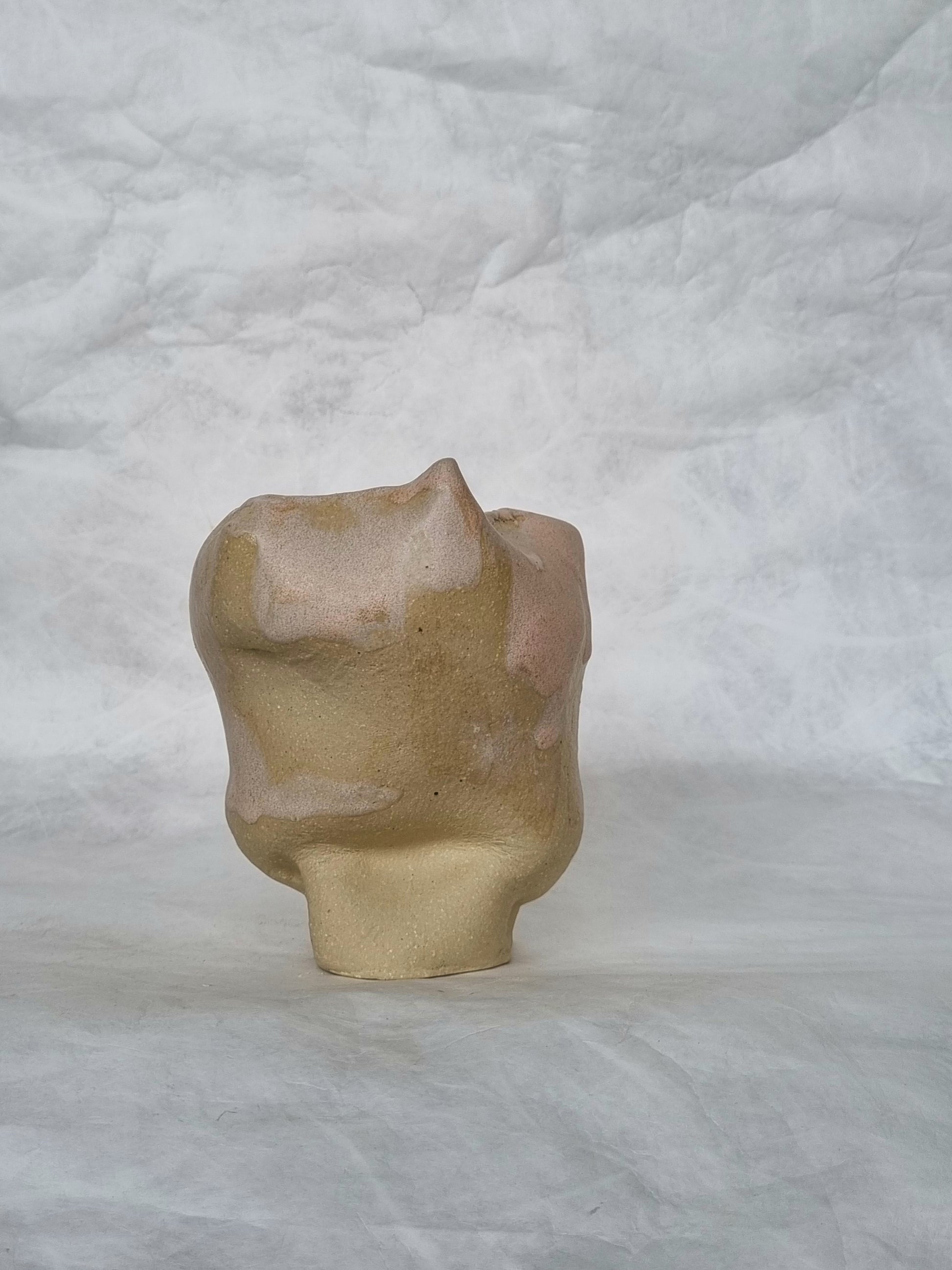 Sculptural ceramic vase, one off piece, one of a kind 