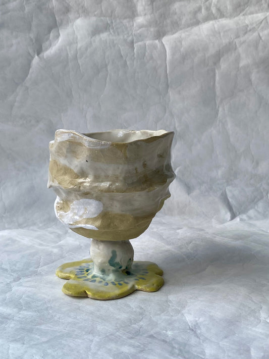 Hand built sundae cup, a tactile ceramic object by foRM of Mondays 